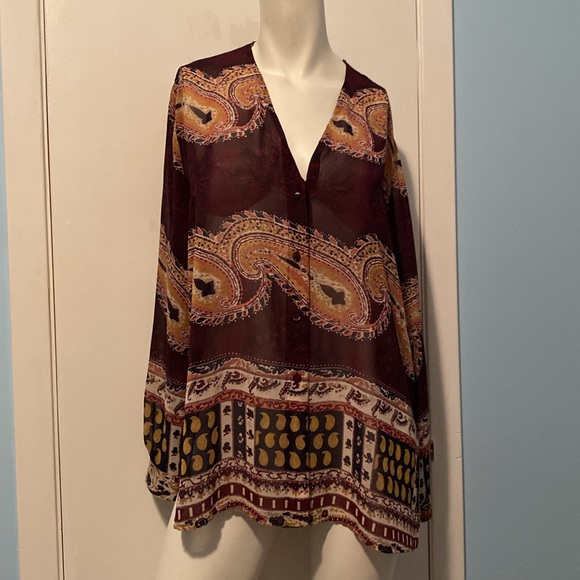 Stunning 2-Piece Tunic ft. Beautiful Bohemian Print (Vintage) - Picture 6 of 8